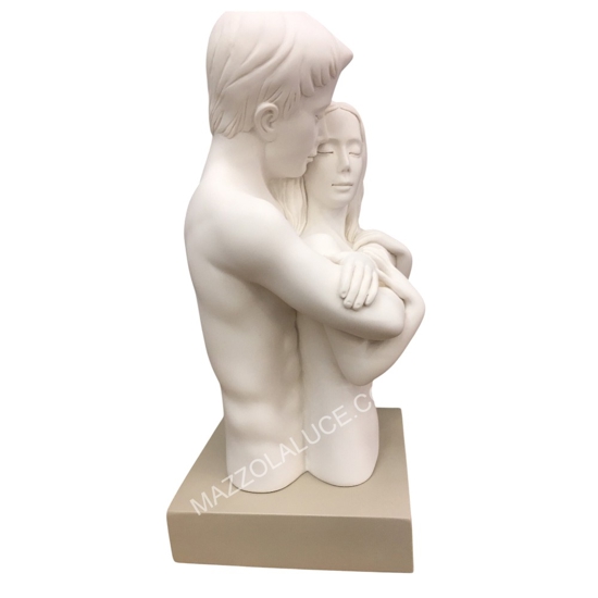 Busto coppia innamorati bongelli preziosi soprammobile nocciola