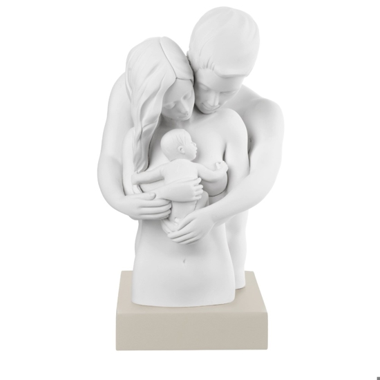 Bongelli preziosi soprammobile busto famiglia nocciola