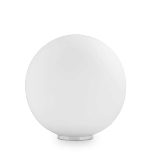 Mapa tl1 d40  lampada da tavolo moderna sfera in vetro bianco