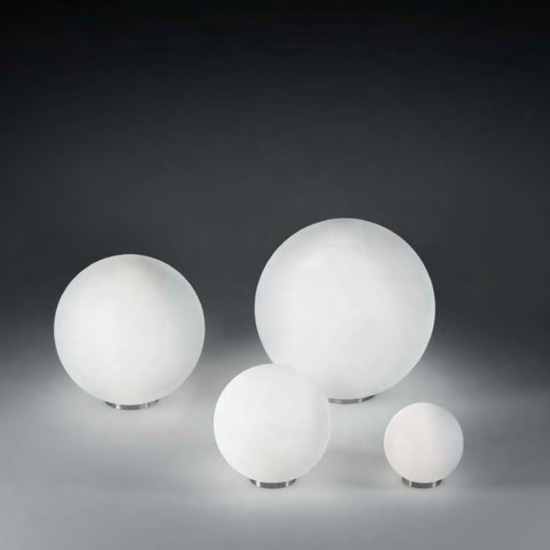 Mapa tl1 d40  lampada da tavolo moderna sfera in vetro bianco