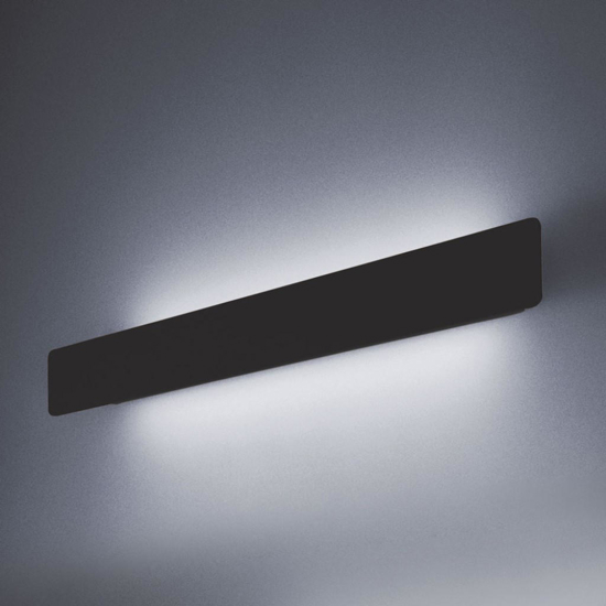 Vivida linea applique da parete nera led 3000k 75cm
