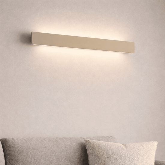 Applique da parete moderna 75 cm led 3000k sabbia vivida line