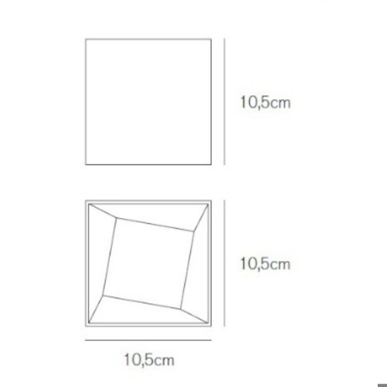 Vivida international cube faretto da esterno 11.5w 3000k ip44 metallo bianco