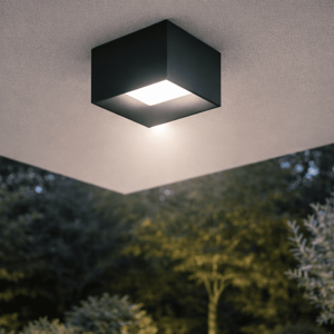 Vivida cube faretto da esterno nero ip44 led 3000k