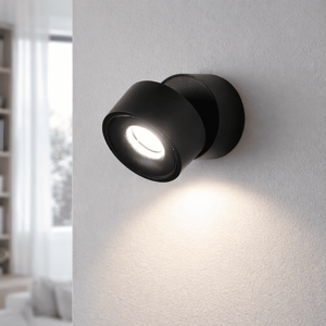 Applique da parete led 3000k nera orientabile vivida cyber
