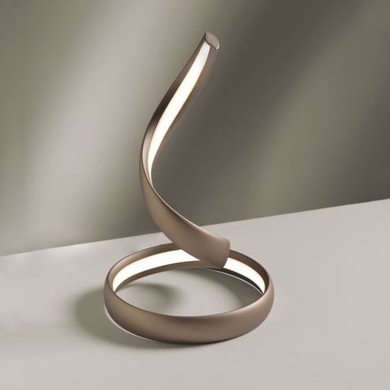 Vivida flame abat-jour da comodino moderna tortora