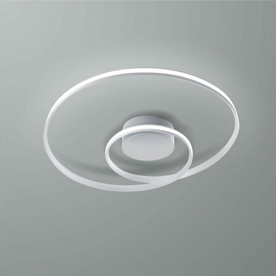 Vivida circuit plafoniera led 3000k 4000k dimmerabile design moderno bianca