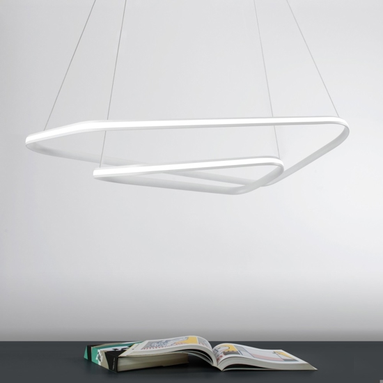 Lampadario moderno design dimmerabile vivida ring led 47w 4000k