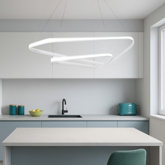 Lampadario moderno design dimmerabile vivida ring led 47w 4000k