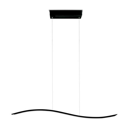 Lampadario vivida lil wave nero da cucina led 3000k 4000k