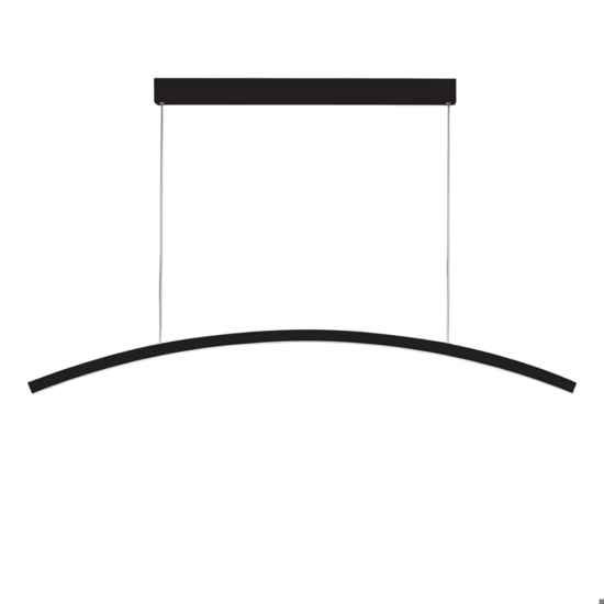 Vivida bow lampadario moderno nero per sala da pranzo 3000k 4000k