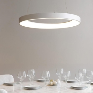 Lampadario vivida inner-r 80 bianco led 80w 3000k 4000k dimmerabile