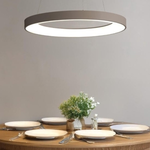 Lampadario vivida inner-r 80 sabbia rotondo led 80w 3000k 4000k dimmerabile