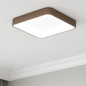 Vivida inner-s plafoniera 60 led 50w 3000k 4000k dimmerabile quadrata sabbia