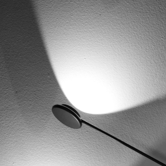 Applique nera led 36w 3000k dimmerabile vivida helix moderna