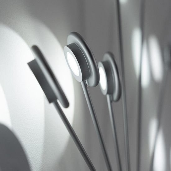 Vivida helix plafoniera moderna 36w 3000k titanio orientabile