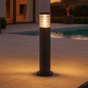 Tronco pt1 h60 ideal lux paletto nero tubolare 6 da giardino ip65
