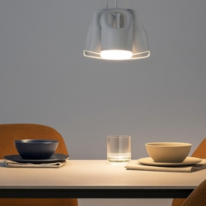 Lampadario vivida bag bianco a grappolo per soggiorno moderno led 3000k
