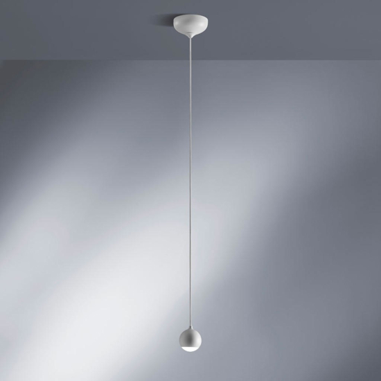 Vivida shallow lampada a sospensione per cucina bianca led 3000k
