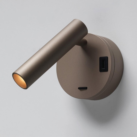 Applique orientabile da comodino led 3000 4000k sabbia vivida betu