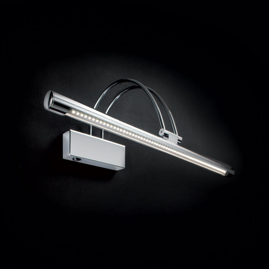 Ideal lux bow ap d76 applique bagno cromo led 8w 3000k
