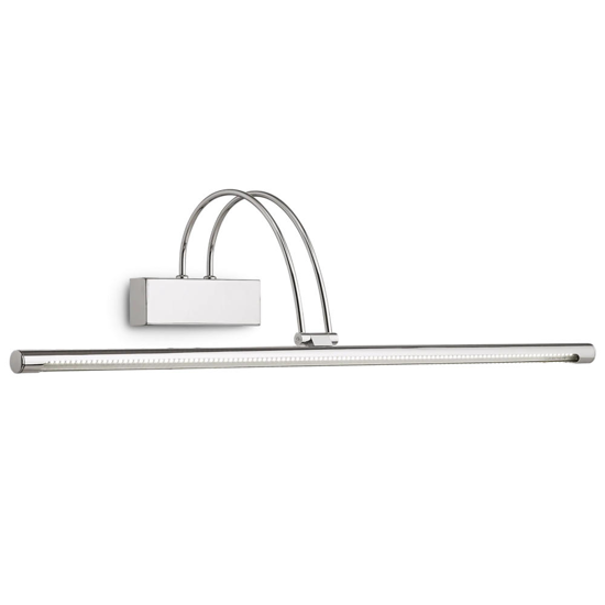 Ideal lux bow ap d76 applique bagno cromo led 8w 3000k