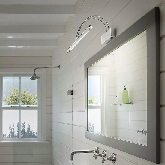 Ideal lux applique bow ap d46 cromo per bagno led 4w