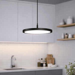Mystery vivida lampada a sospensione nera led 15w cct