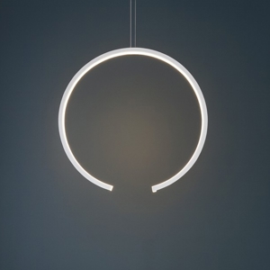 Lampadario moderno led 25w 3000k design bianco vivida olympic