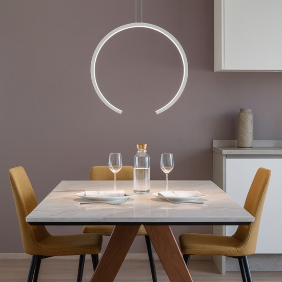 Vivida olympic lampadario moderno economico bianco led 30w 3000k 4000k
