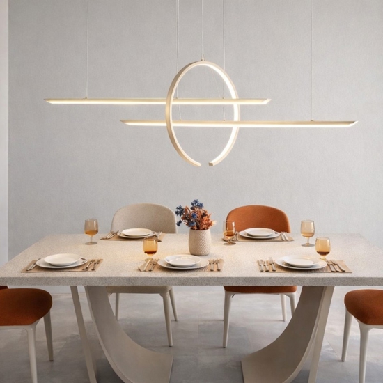 Vivida in&out lampadario design colore sabbia moderno led 50w 3000k 4000k