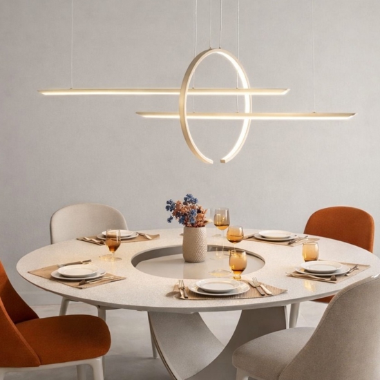 Vivida in&out lampadario design colore sabbia moderno led 50w 3000k 4000k
