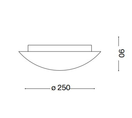 Simply pl1 plafoniera per cucina rotonda ideal lux