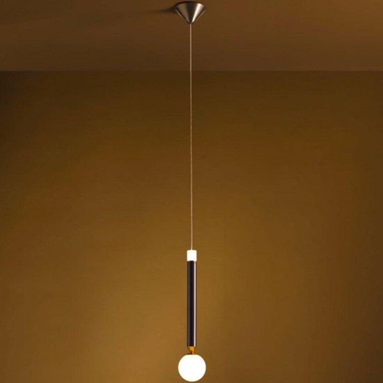 Vivida seventy marrone ossidato lampada sospensione moderna
