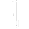 Vivida seventy marrone ossidato lampadario a sospensione led 6w 3000k da bagno moderna
