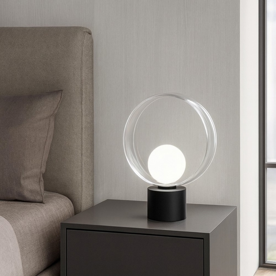 Cosmit vivida h32cm abat-jour nera design moderna