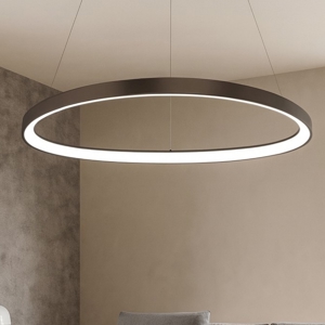 Lampadario vivida lifering bronzo led 60w 3000k 4000k per soggiorno dimmerabile