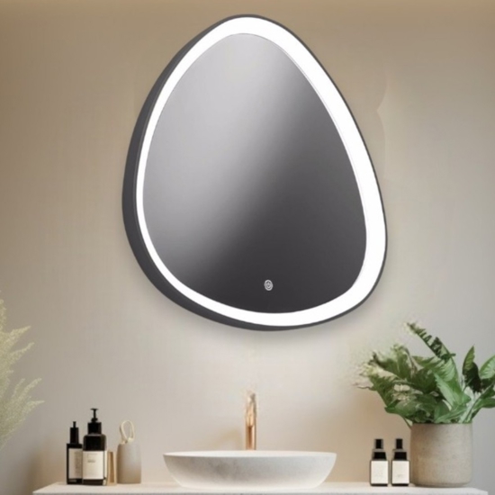 Vivida lifering bronzo specchio da bagno design touch led 25w 3000k
