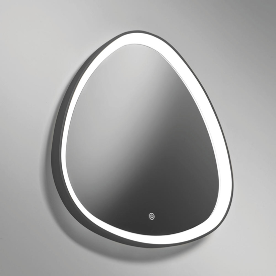Vivida lifering bronzo specchio da bagno design touch led 25w 3000k