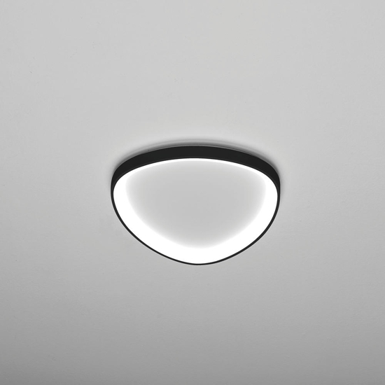 Vivida lifering plafoniera led nera 38w dimmerabile 3000k 4000k