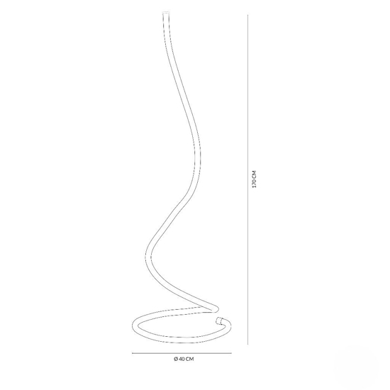 Vivida light line lampada da terra piantana led 3000k dimmerabile