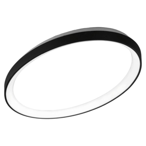 Plafoniera ovale nera led 40w 3000k 4000k dimmerabile vivida lifering