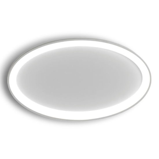 Plafoniera vivida lifering-o bianca ovale led 3000k 4000k