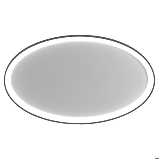 Vivida lifering-o plafoniera bronzo ovale 80cm led 50w 3000k 4000k