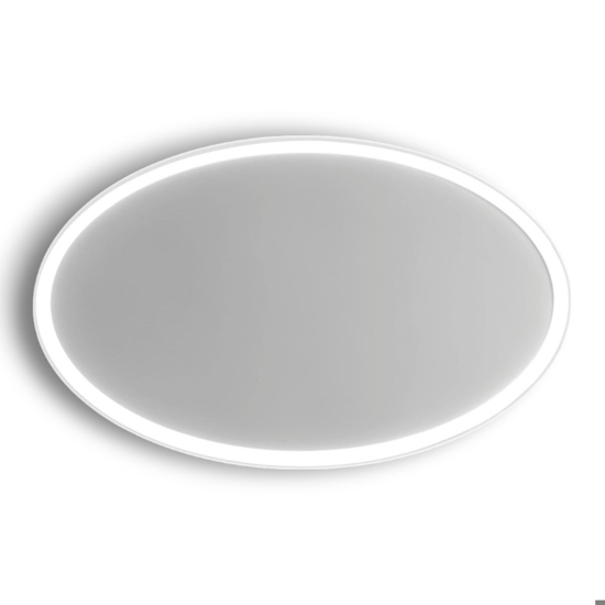 Plafoniera led 80w 3000k 4000k vivida lifering-o ovale bianca
