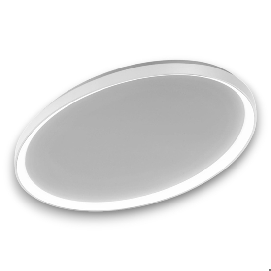 Plafoniera led 80w 3000k 4000k vivida lifering-o ovale bianca