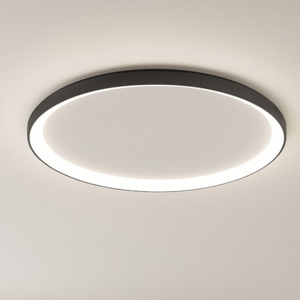 Vivida lifering-o plafoniera ovale nera moderna led 80w 3000k 4000k