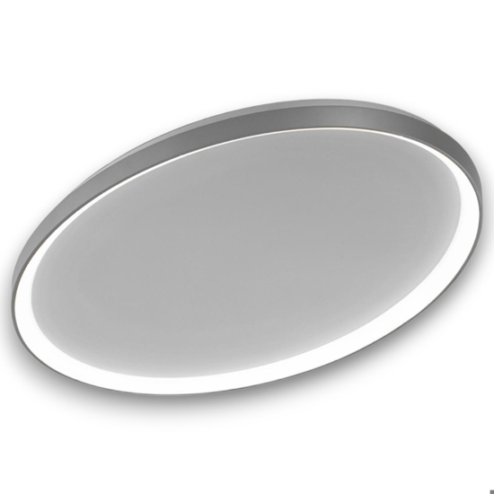 Plafoniera led 80w  vivida lifering-o titanio  3000k 4000k dimmerabile