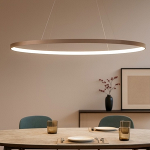 Lampadario ovale sabbia moderno vivida lifering-o led 80w 3000k 4000k