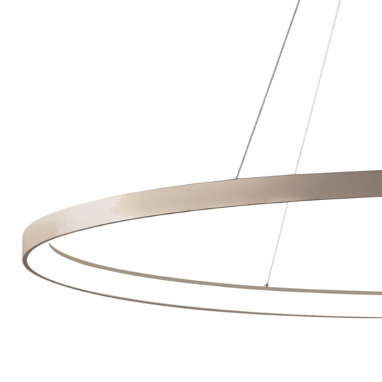 Lampadario ovale sabbia moderno vivida lifering-o led 80w 3000k 4000k